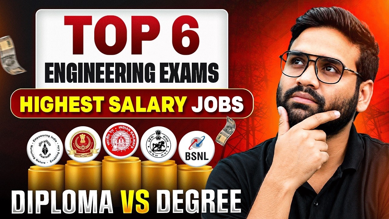 Top 6 Highest Salary Engineering Exams 💰 | Diploma vs Degree | Best Government Jobs 2026