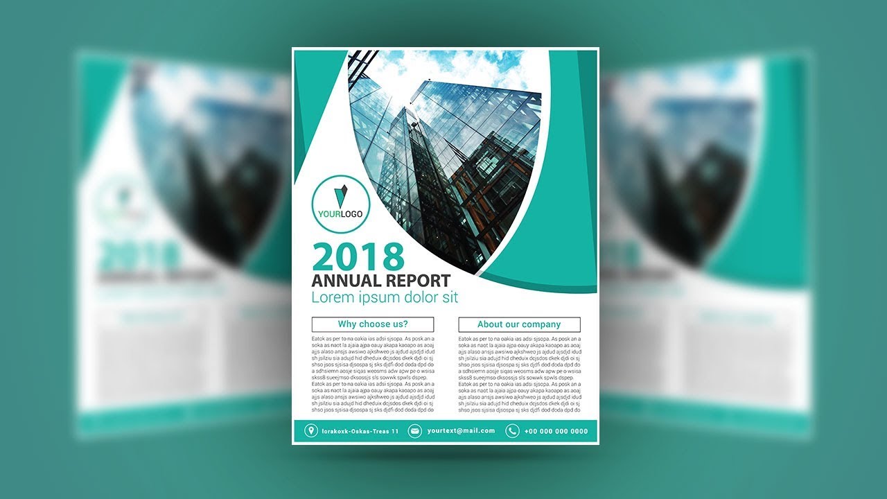 Illustrator tutorial - Annual report cover or flyer design