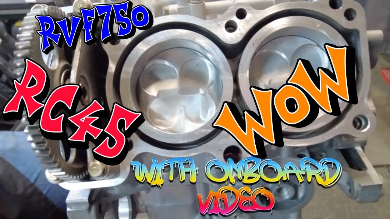 Very rare opportunity to see inside a Honda RC45 motor Mike Spike Edwards incl. onboard video action