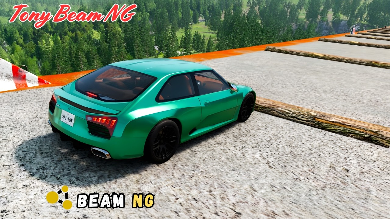 Can this car make it down the steepest stunt road in BeamNG drive 👀