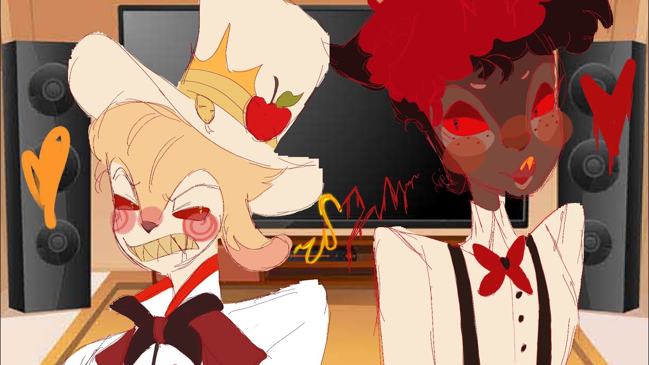 Hazbin Hotel reacts to Alastor and Lucifer! (Radioapple/Appleradio🍎📻+Radiosilence) put in 2.0 speed.