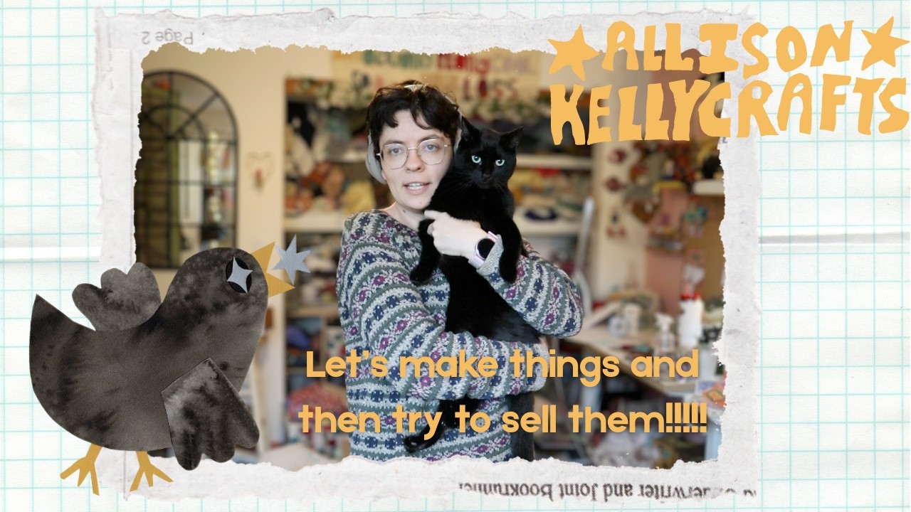 Making things and restarting my Etsy shop!!