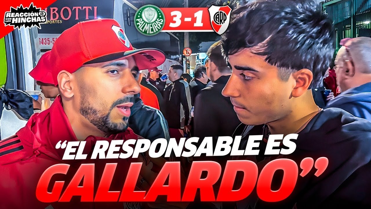 REACCIÓN CON LOS HINCHAS / RIVER 1-3 PALMEIRAS 