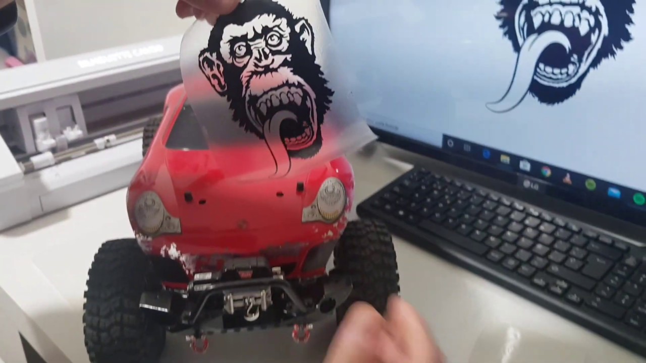 Pegatinas para mi nueva carrocería Crawler rc con SILHOUETTE CAMEO 4