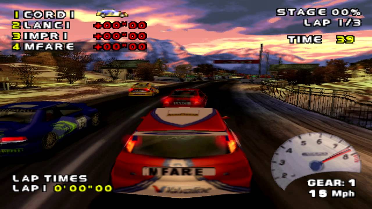 Need for Speed: V-Rally 2 Arcade Gameplay Expert Level (PSX,PS)