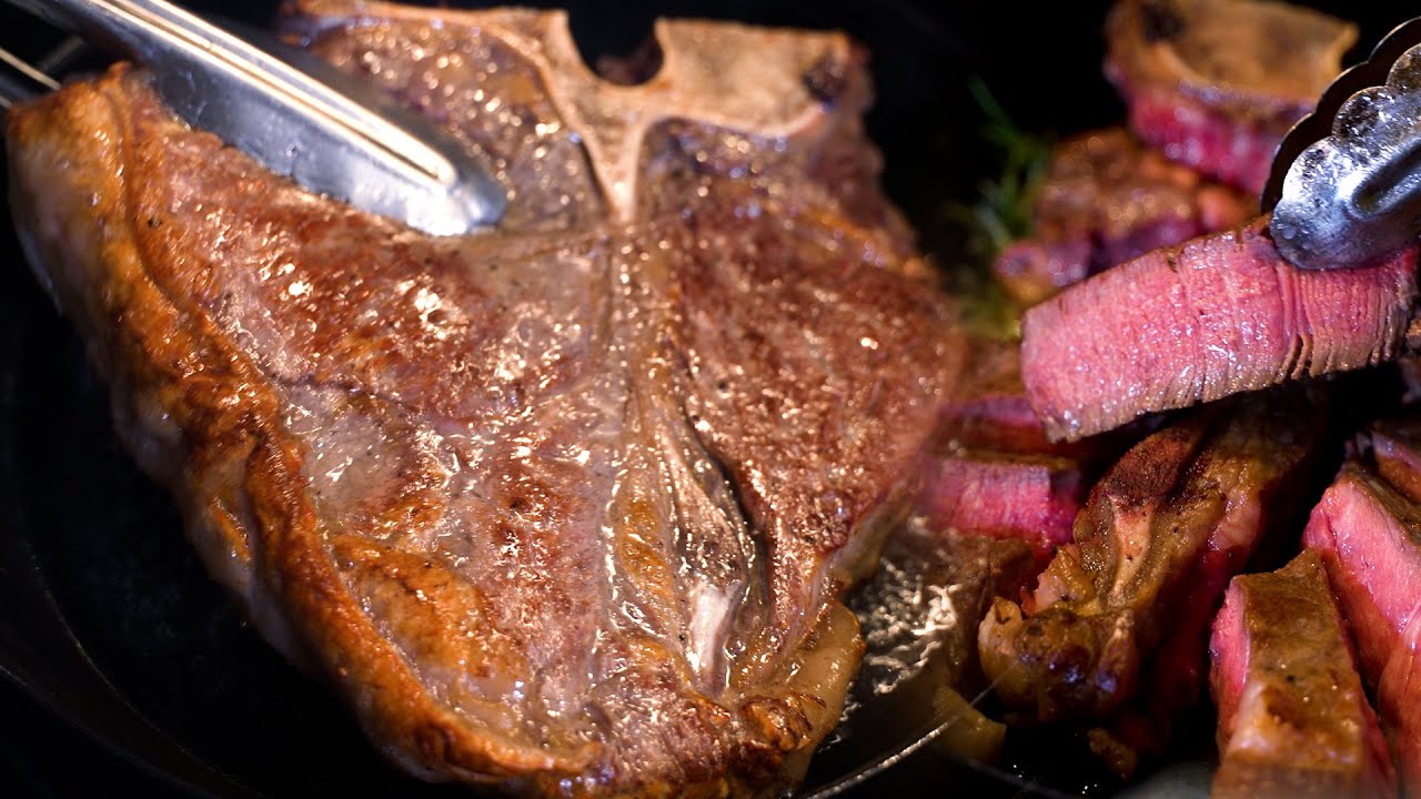 【熟成肉】極上2ポンド厚切りTボーンステーキを焼くルーティン