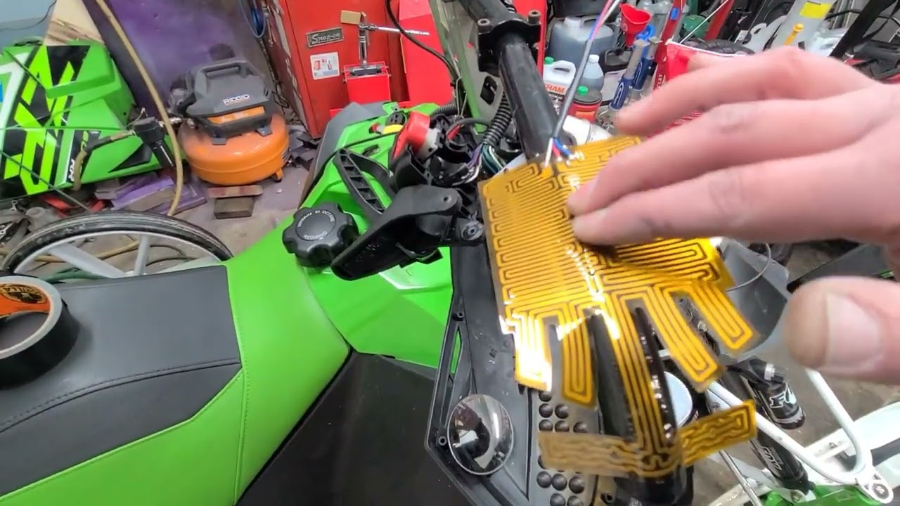 How to replace handwarmers on a snowmobile. 