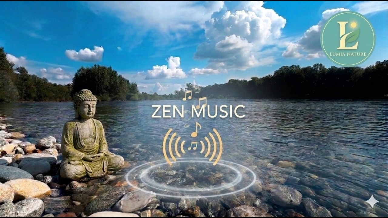 CRYSTAL RIVER (清流) - Healing Water Sounds & Zen Music | Deep Relaxation [1 HOUR]