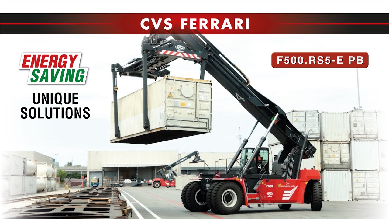 CVS Ferrari F500.RS5-E with piggy-back Energy Saving, Reach Stackers