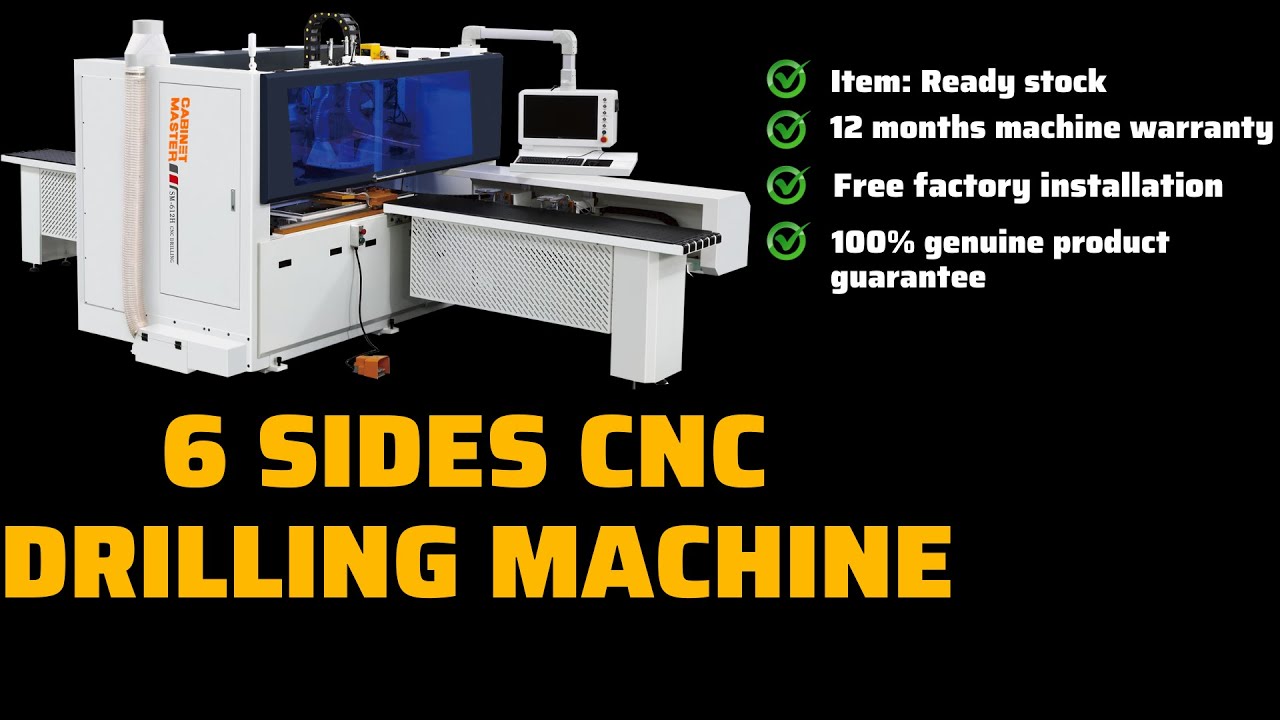 6 Sides CNC Drilling Machine | Woodworking CNC Boring Machine | MASTER 612 ATC