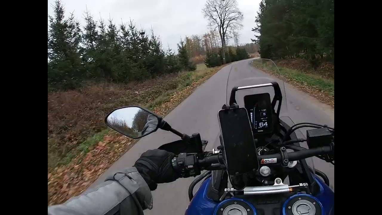 Yamaha Tenere World Rally 700. Ride to Lake, Jezioro Gugowo, Mazury, Poland.
