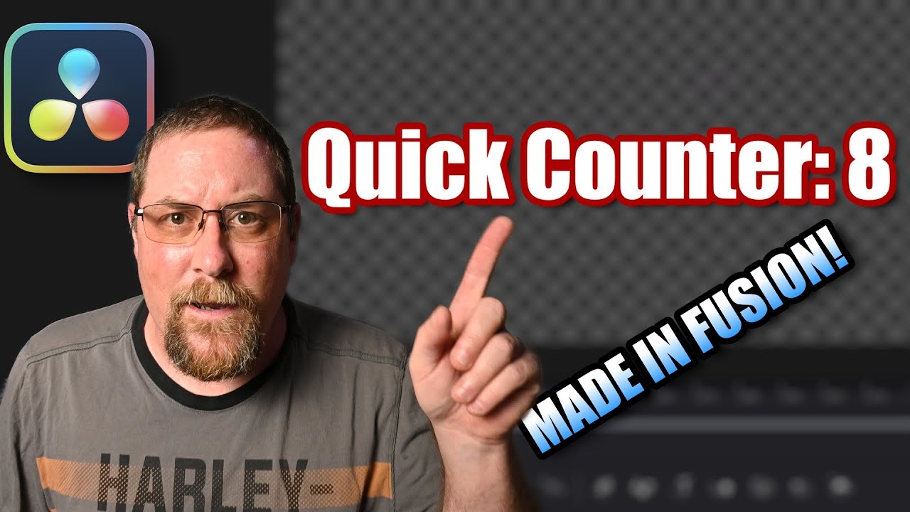 How to make a QUICK Fusion Counter in Davinci Resolve 20!