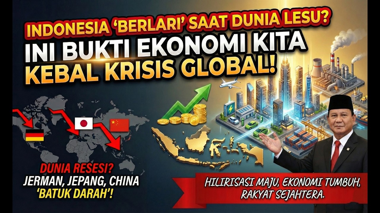 Jerman, China & Jepang Merangkak, Indonesia Melesat! Inikah rahasia Pertumbuhan Ekonomi 8%?