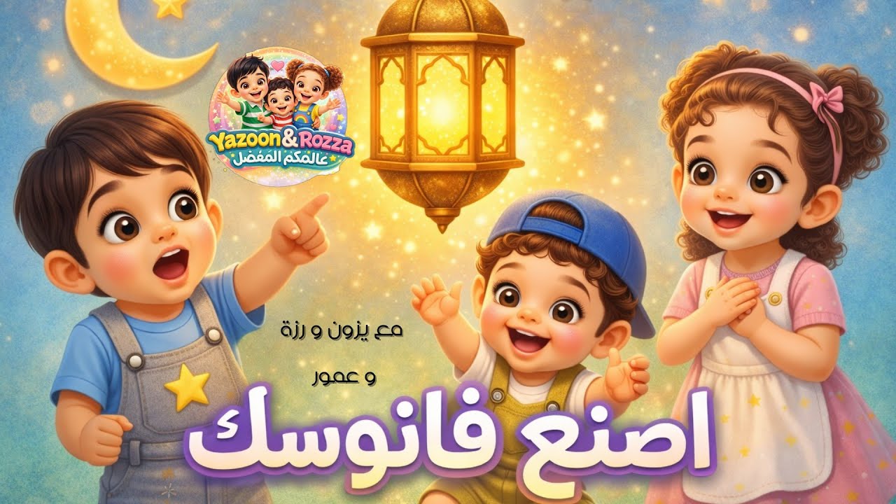 ورقة تتحوّل إلى فانوس رمضان | نشاط تعليمي ممتع للأطفال | فانوس رمضان | قناة يزون