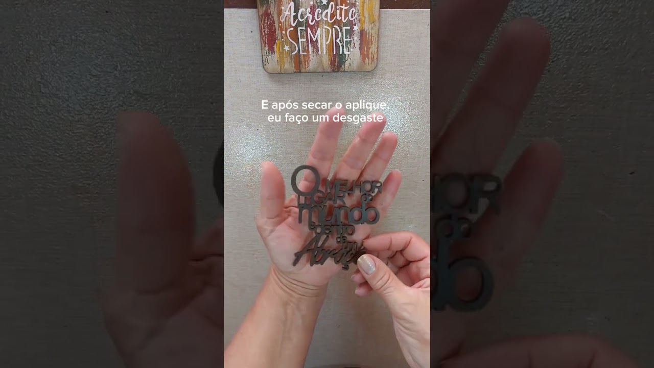 Vamos pintar aplique em MDF?