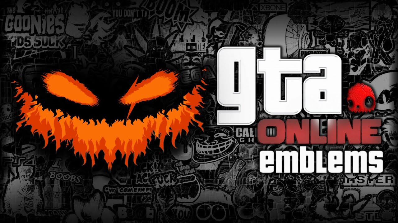 GTA V - Jack O' Lantern - Custom Crew Emblem Tutorial ( Grand Theft Auto 5 ) Screetch2009