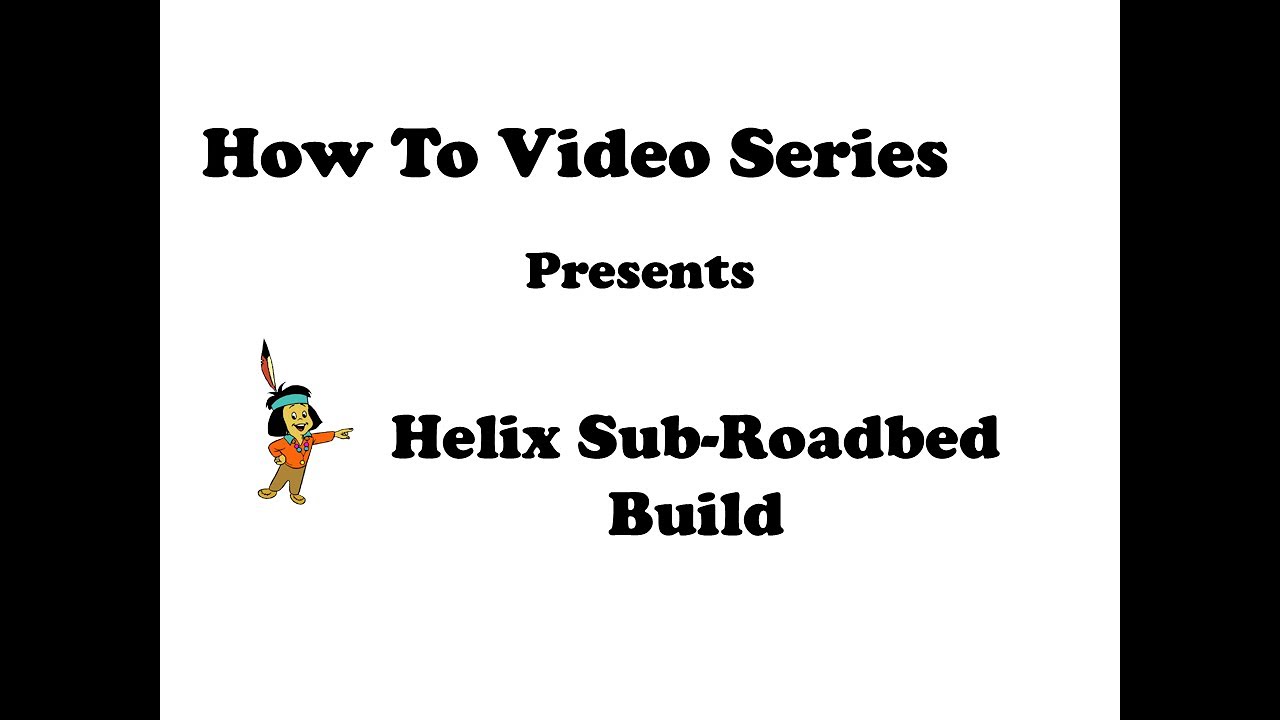 Helix Sub Roadbed build using an Router