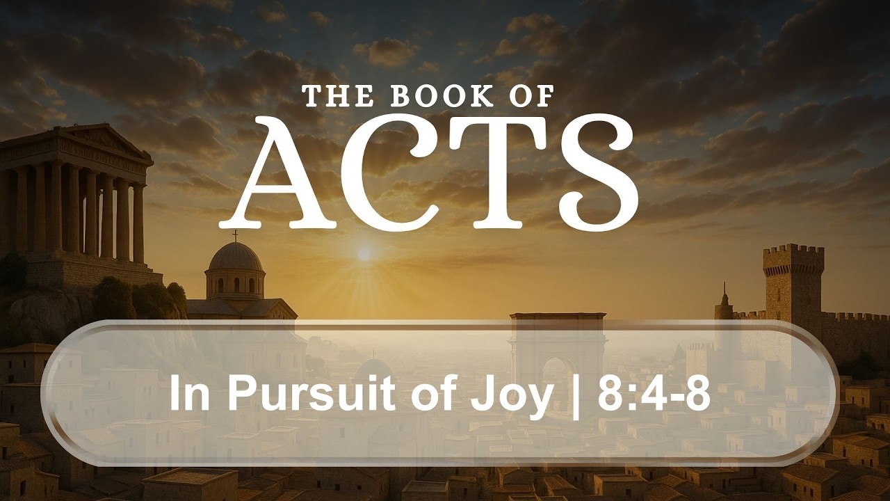 Acts 8: 4-8  | In Pursuit of Joy | D. Zherebnenkov