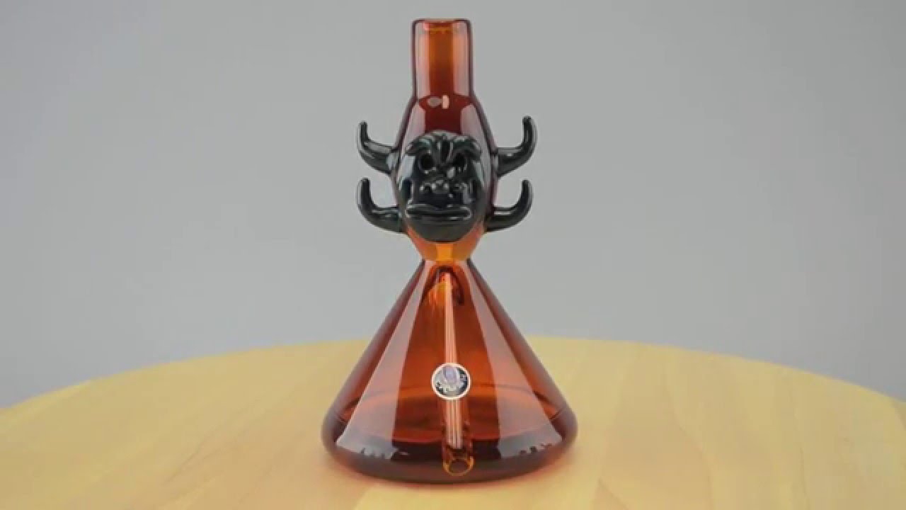 Crush Glass Mini Tube Dab Rig