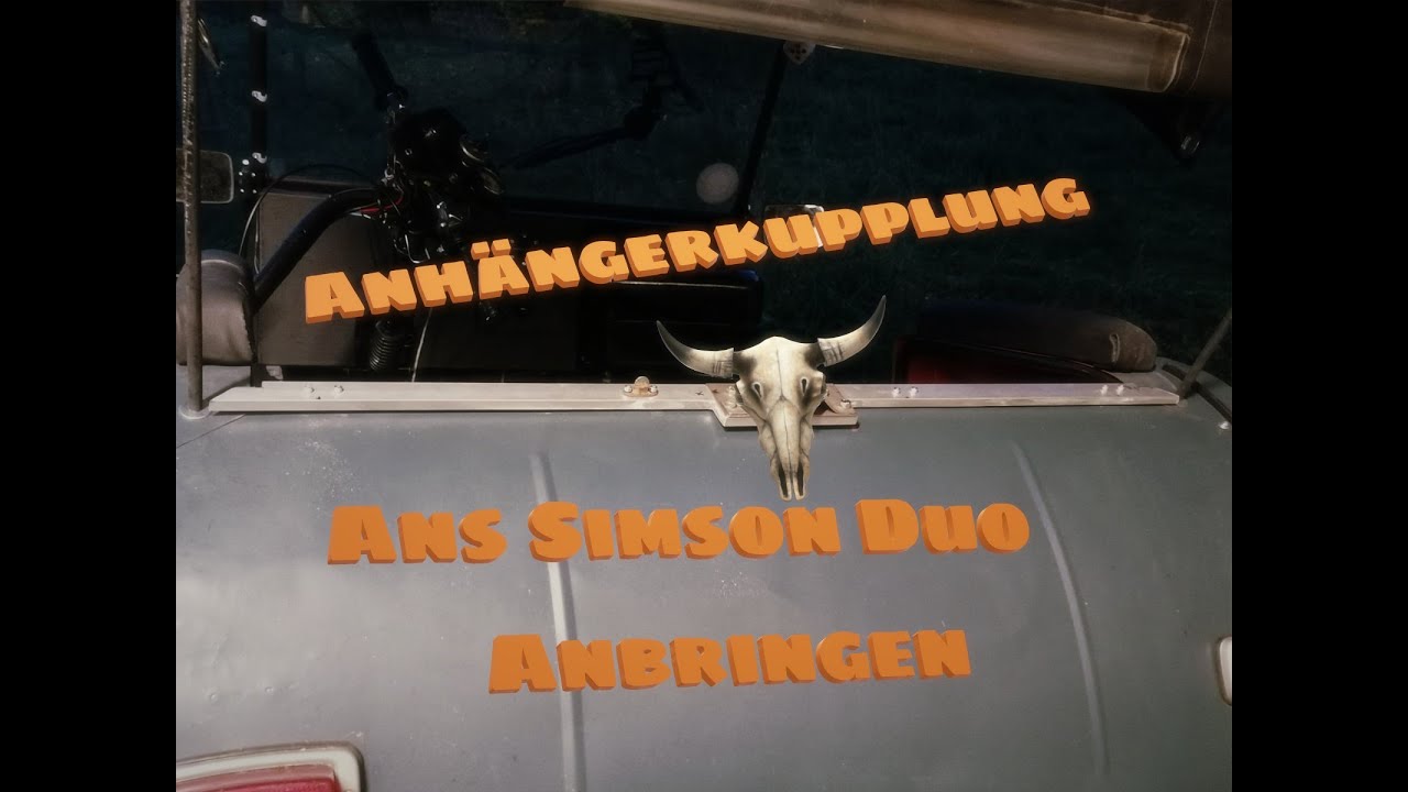 Anhängerkupplung anpassen ans Simson Duo / Krause Duo Folge 2 #simson #krauseDuo