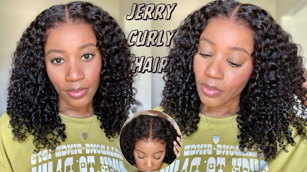 NATURAL KINKY EDGES | 7X5 JERRY CURLY HAIR | GLUELESS INSTALL, FLUFFY CURLS | FT. SUNBER HAIR