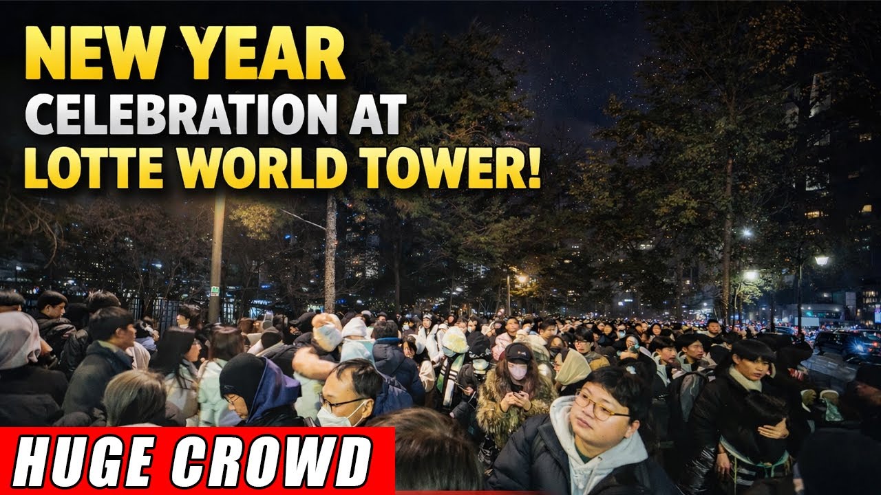 नयाँ वर्षमा सियोलको भीड 😱 | New Year Crowd in Korea