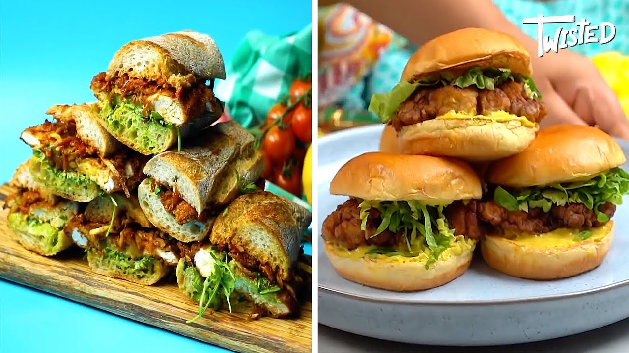 Fried Chicken Burger & Sandwich Recipe Ideas