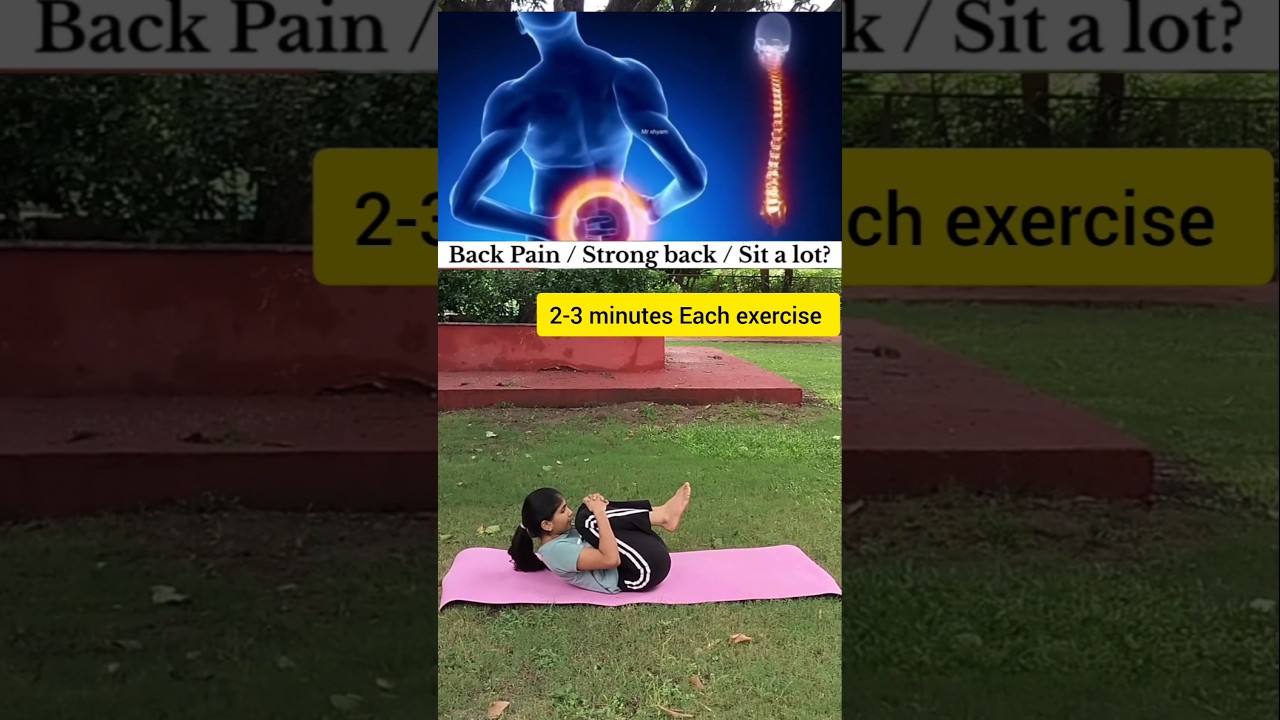 Back pain/ Strong back/ Sit a lot?2-3 minutes Each exercise 🙌🏻💯✅