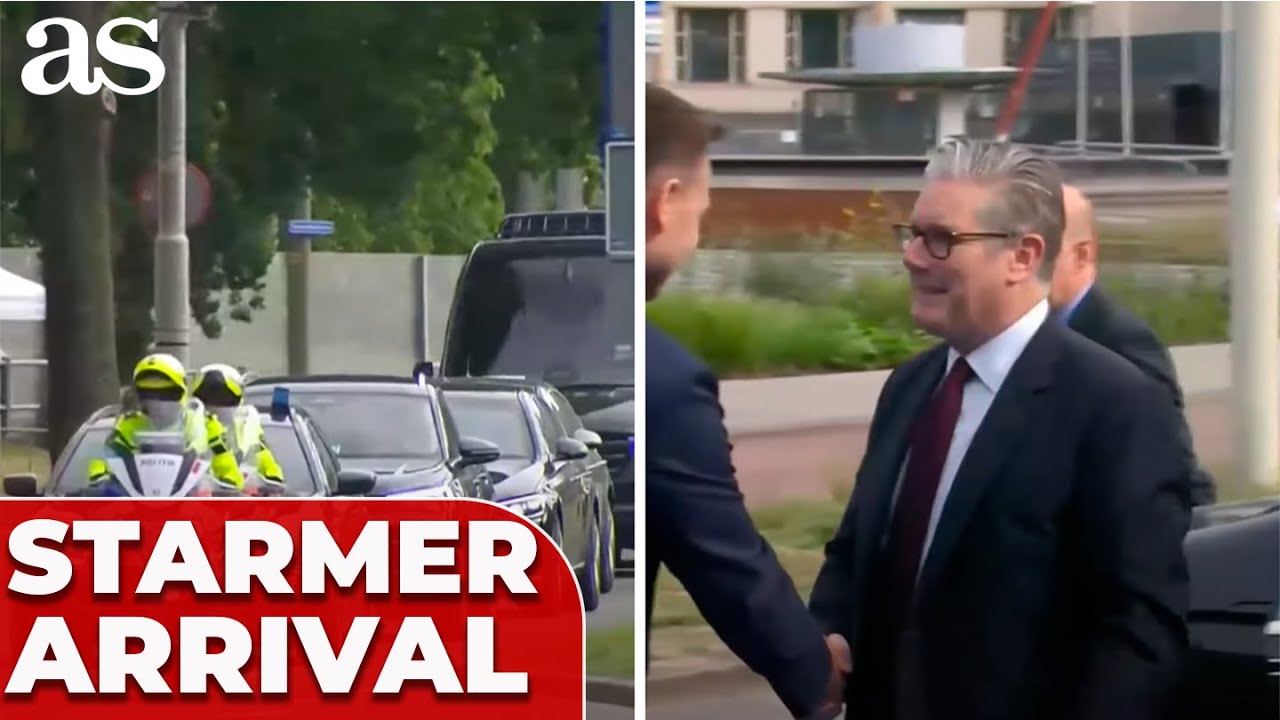 KEIR STARMER storms NATO Summit in head-turning MOTORCADE SPECTACLE