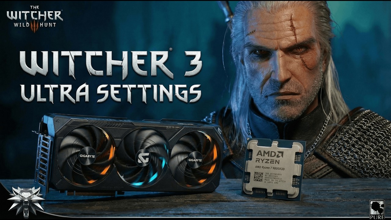 WITCHER 3 on RTX 5070 Ti and Ryzen 9800 X3D - Ultra Settings
