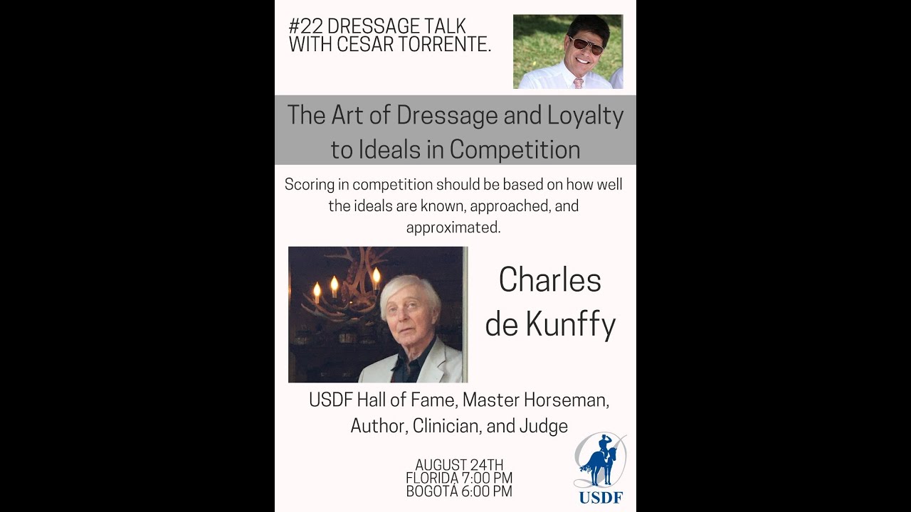 Dressage Talk No  22 with Charles de Kunffy