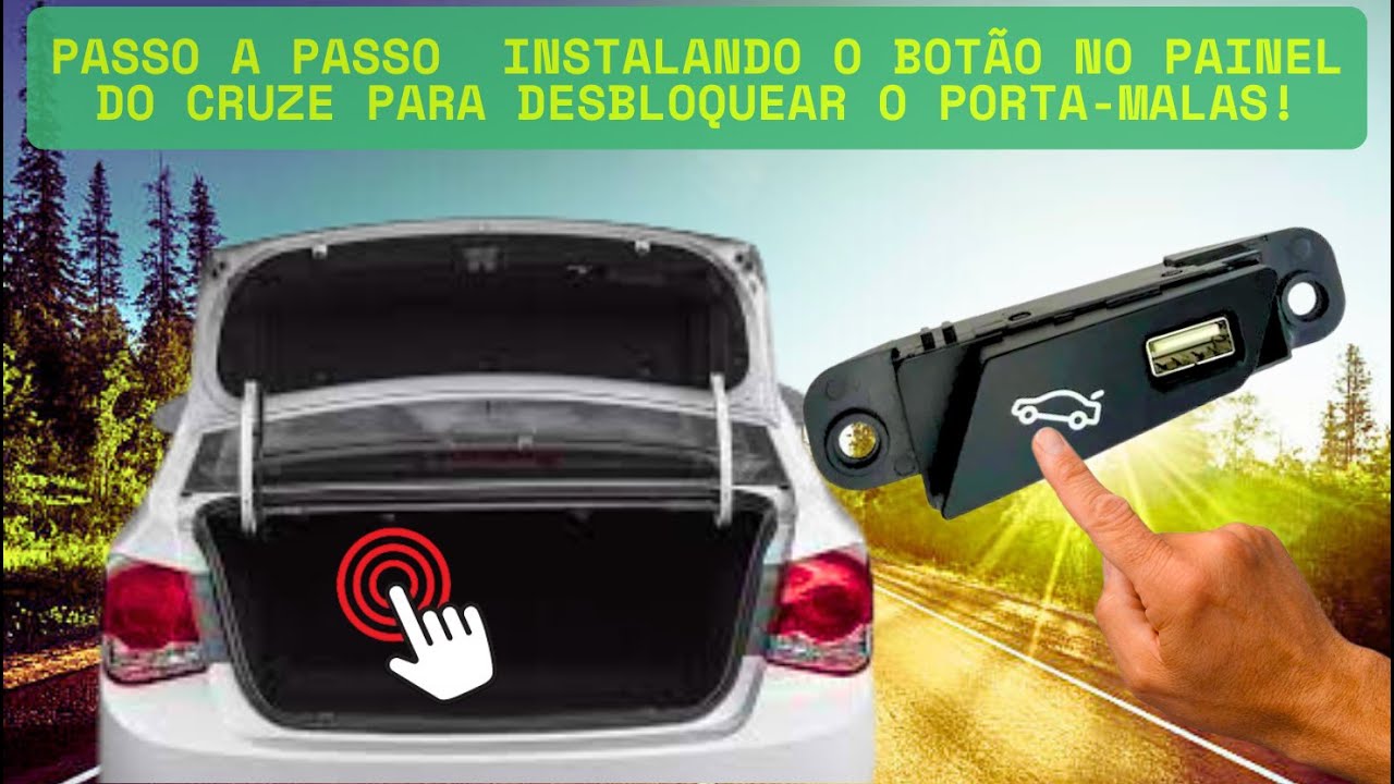 O SEGREDO Para Abrir o Porta-Malas do Cruze LTZ - Sem o Controle Remoto - E de Dentro do Carro