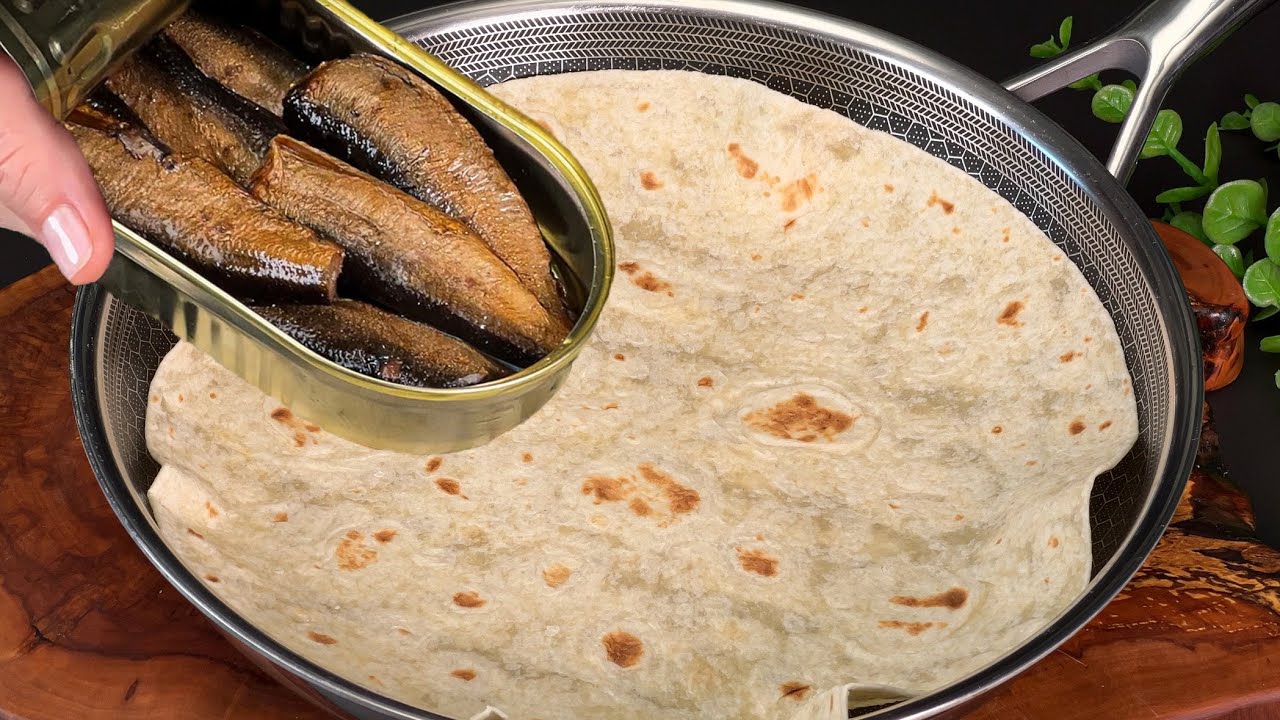 Einfach Sardinen in eine Tortilla legen! Dieses Rezept wird dich umhauen!