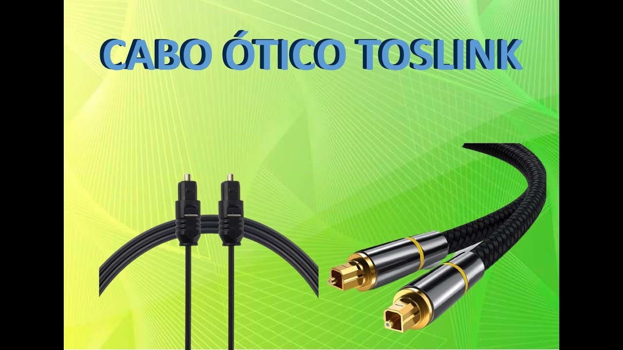 Cabo óptico Digital Toslink para Home Theater