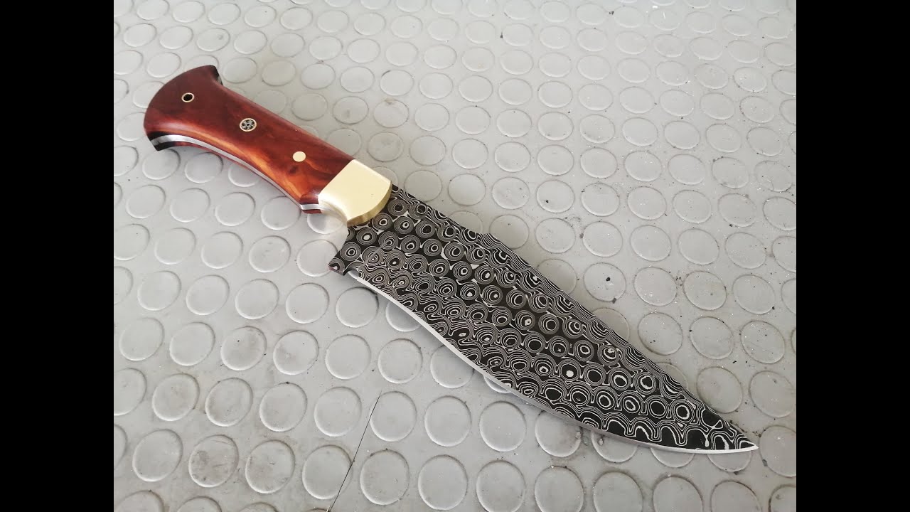 Bıçak yapımı, Damascus çelik ''Sobral'' model bowie bıçak