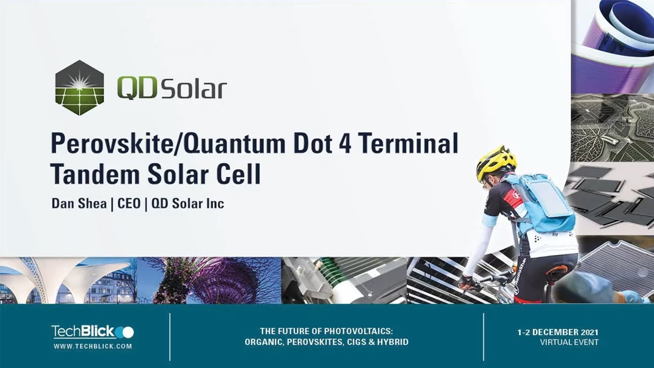 QD Solar Inc. | 4-терминальная тандемная солнечная батарея на основе перовскитов и квантовых точек