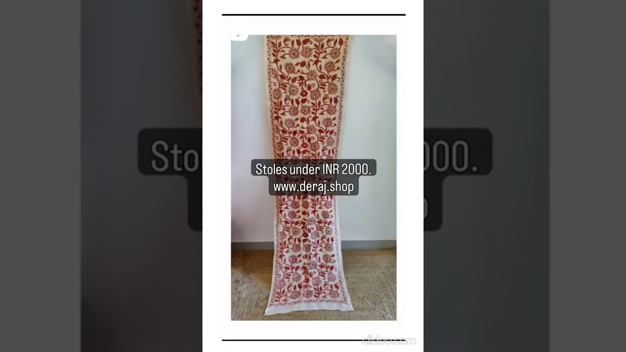 Embroidered Stoles under INR 2000