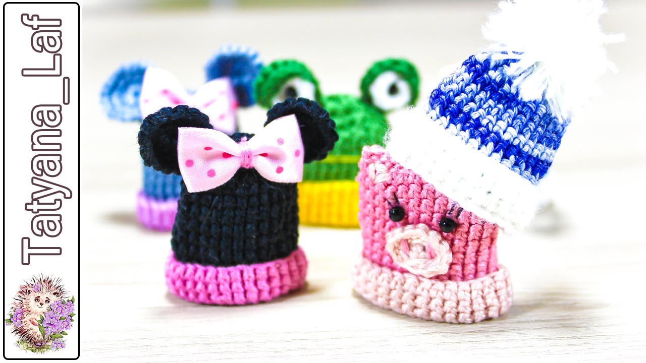 NEW!!! Mini Cap/ Вяжем мини шапочки крючком с нуля