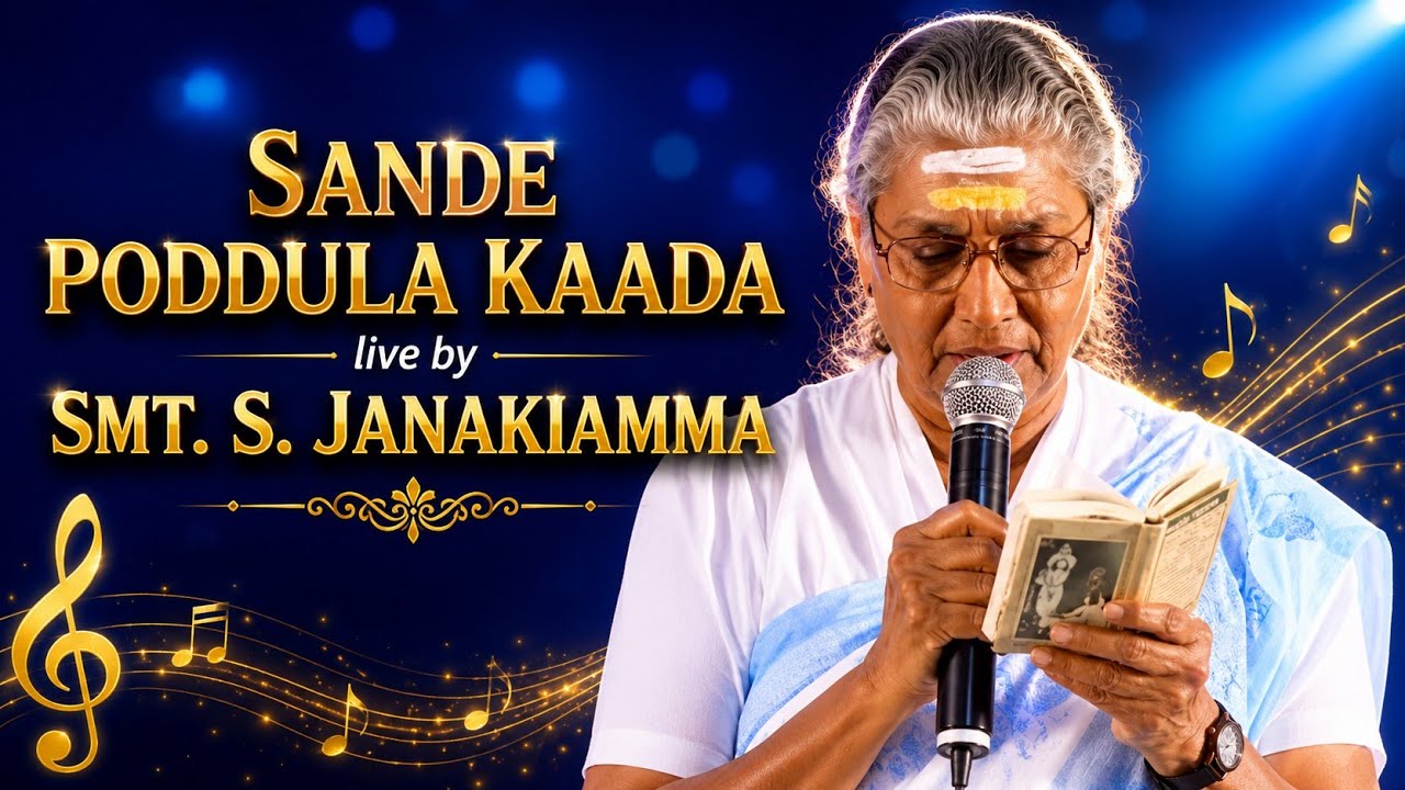 Sande Poddula Kaada live by Smt. S. Janaki || Telugu