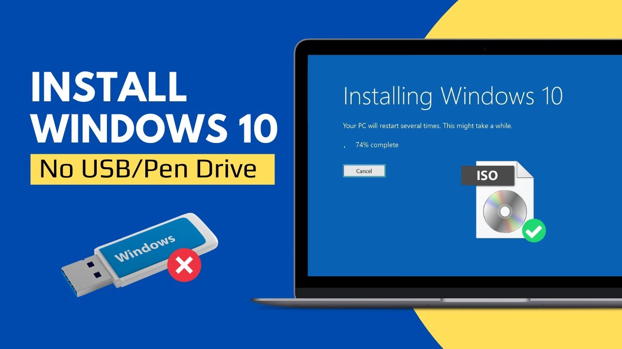 How to Install Windows 10 Directly from ISO (No USB Needed)
