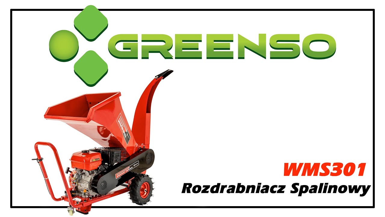 GREENSO WMS301   Rozdrabniacz spalinowy