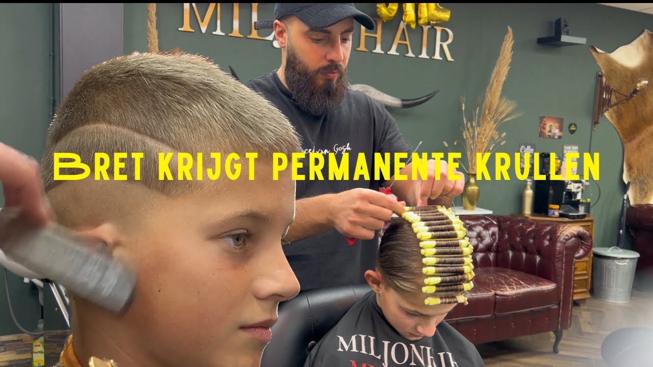 Permanent krullen met midfade! Permanent Tutorial leren permanenten. Permanent bij mannen/jongens