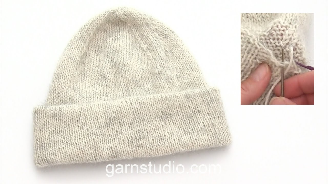 How to sew a fold edge to a hat