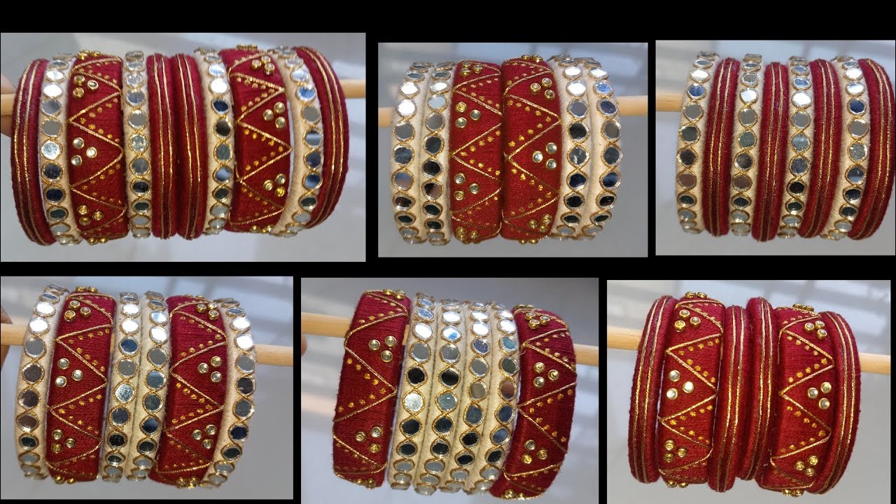 @ArtHub21 Thread Bangles Tutorial/Handmade Bangles/Matching Bangle Making at Home #threadbangles 