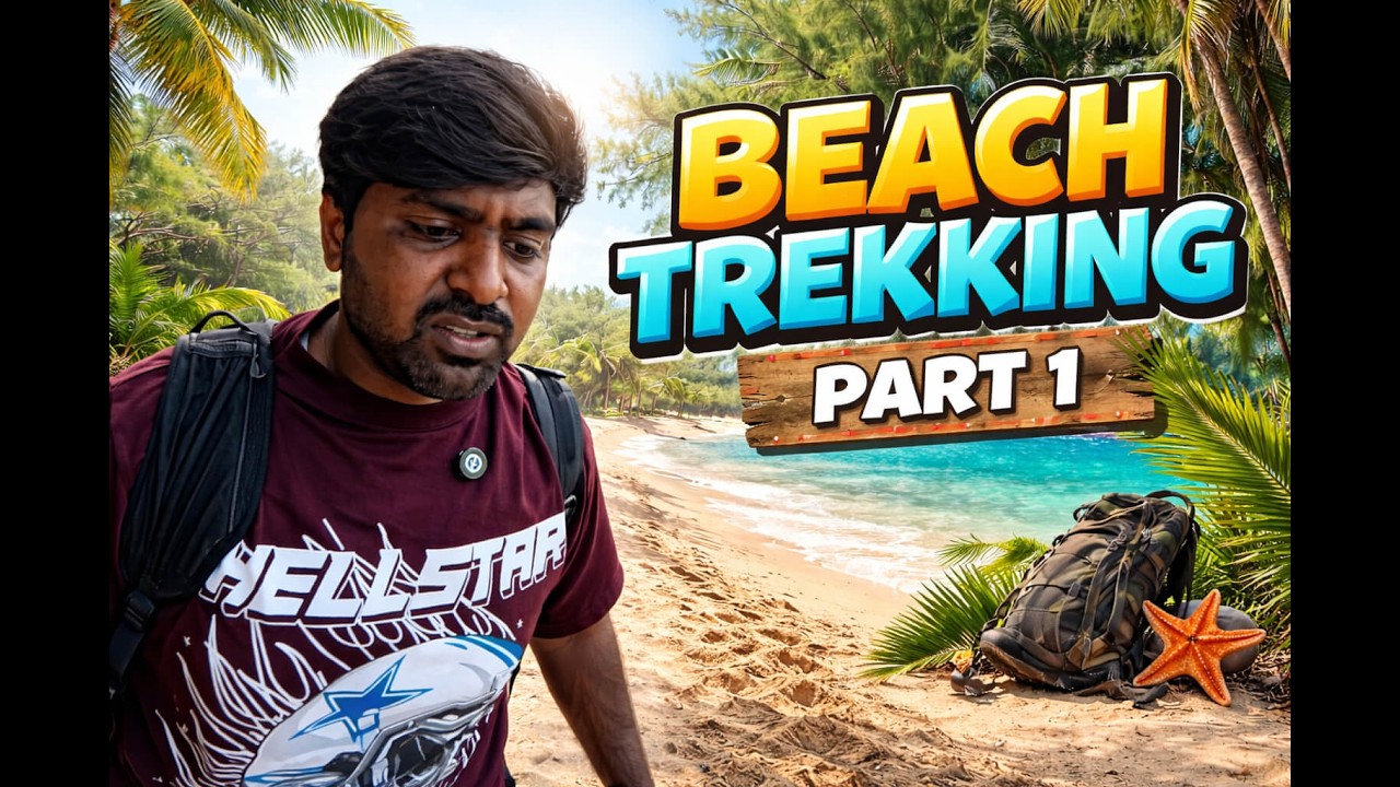 Gokarna Hidden Beach Trekking Trail Revealed! 🌴 | Part 1 #BeachTrekking #TravelVlog #viral 