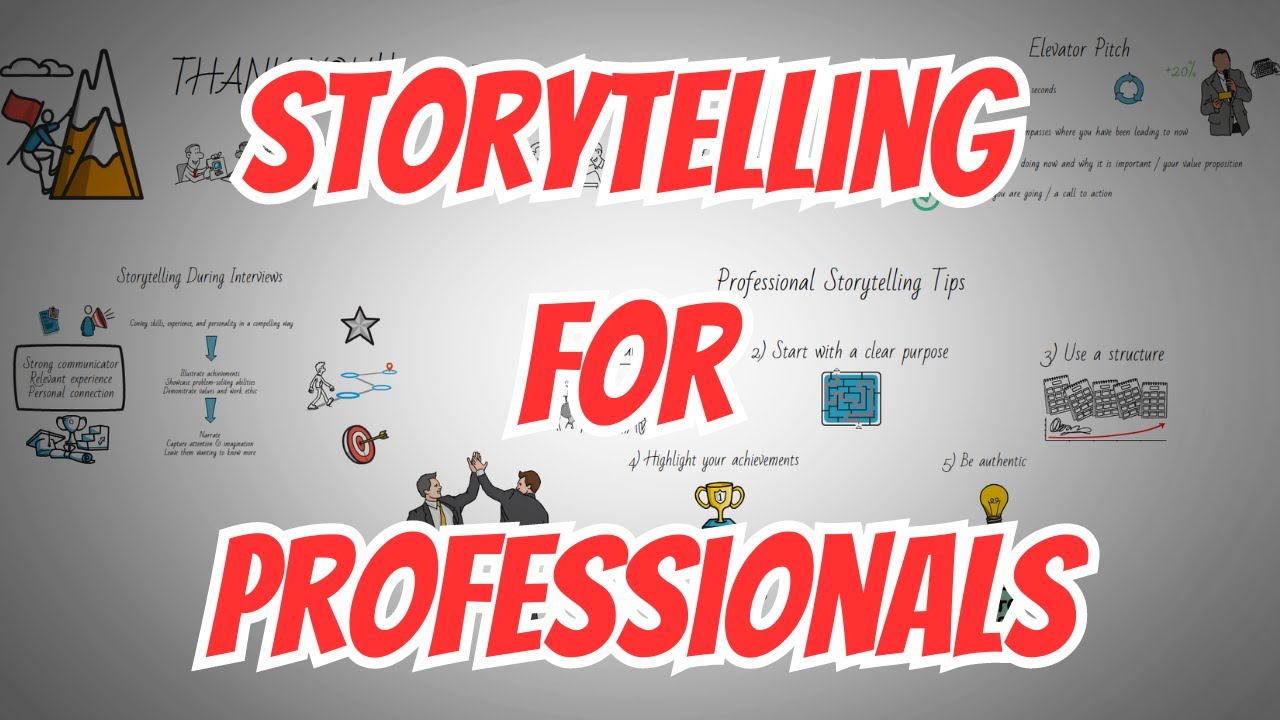 Storytelling tips for professionals! Build your elevator pitch and enhance your interviews!