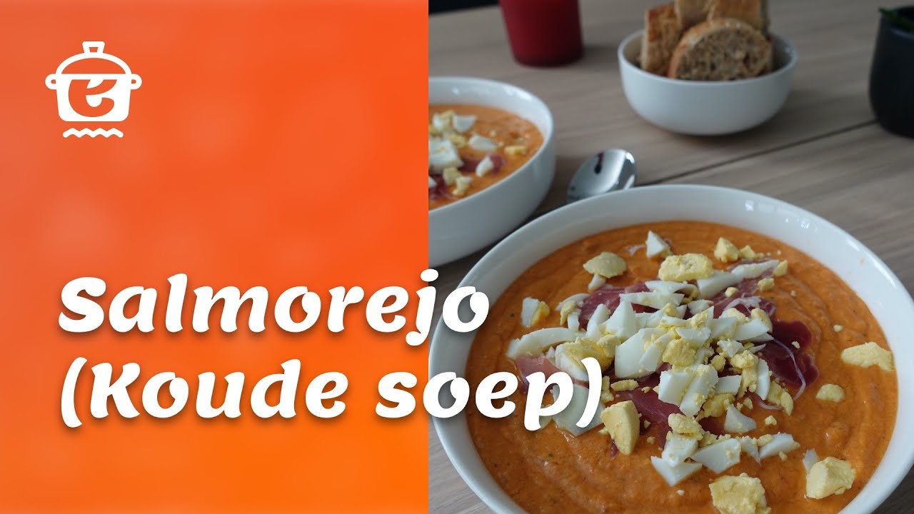 Zomerse koude soep Salmorejo | klaar in 20 minuten - Aan de Kook #101