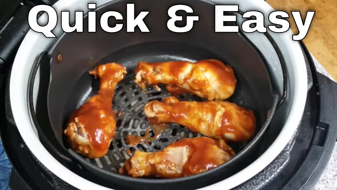 Ninja Foodi BBQ Chicken Legs From Frozen to Plate