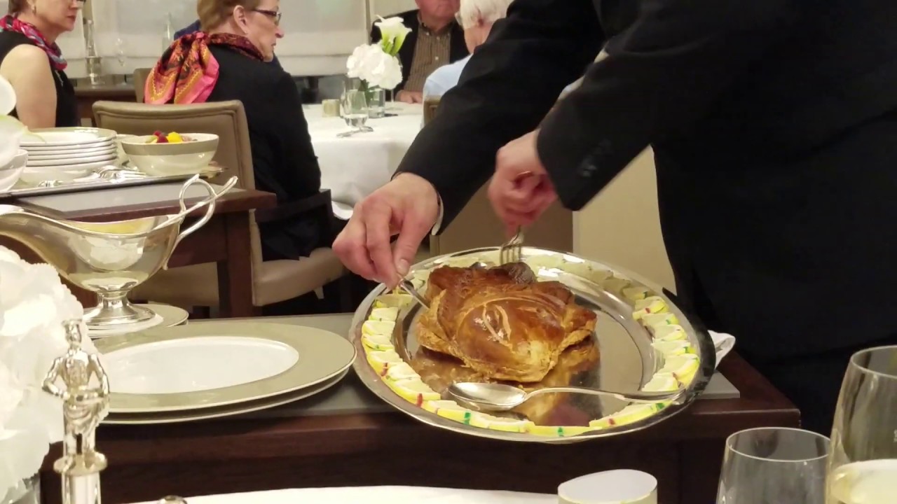 Paul Bocuse in Lyon France: Sea Bass Stuffed in Puff Pastry Shell