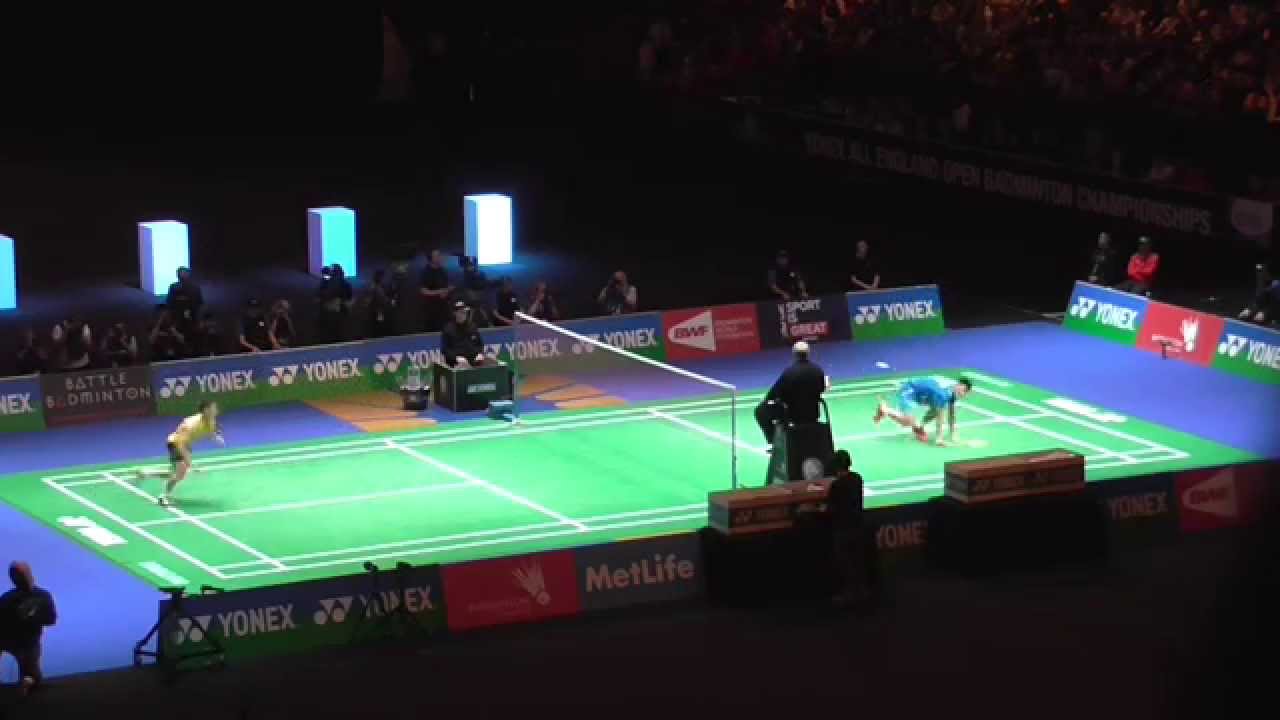 All England 2014 MS Final   Chen Long vs Lee Chong Wei (Nice Angle)